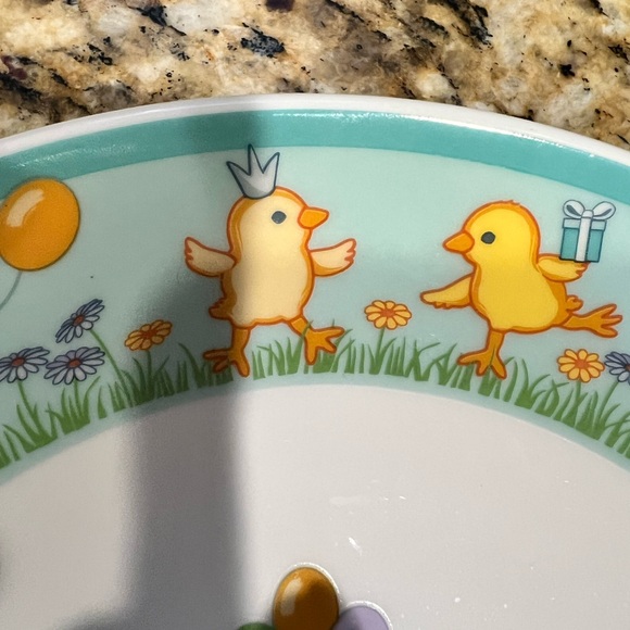 Tiffany & Co. Chicks baby Plate - Blue and Yellow - Picture 6 of 12